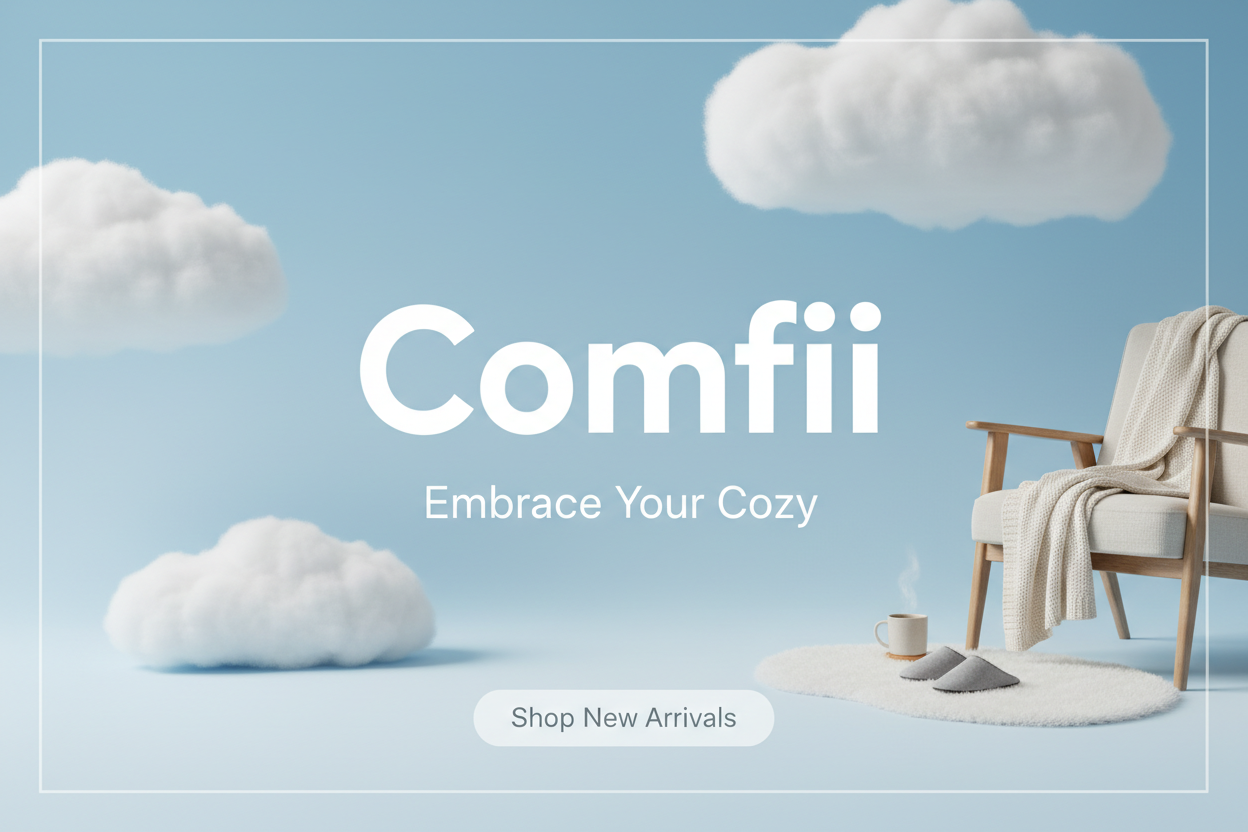 Comfii Sky Blue Banner
